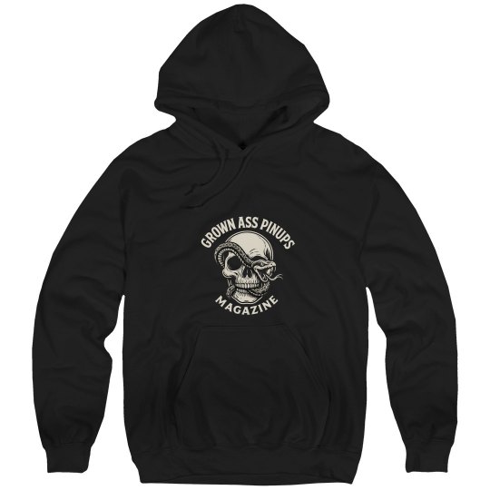 Grown Ass Pinups Magazine Skull Hoodie