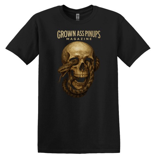 Grown Ass Pinups Magazine Unisex Skull T-Shirt