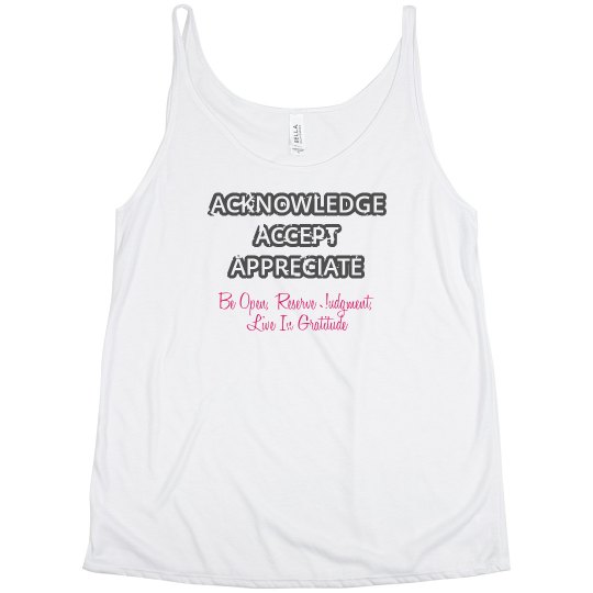 Guiding Princ. Slouchy Tank - ACKNOW., ACCEPT, APPREC Guiding Princ. Slouchy Tank - ACKNOW., ACCEPT, APPREC