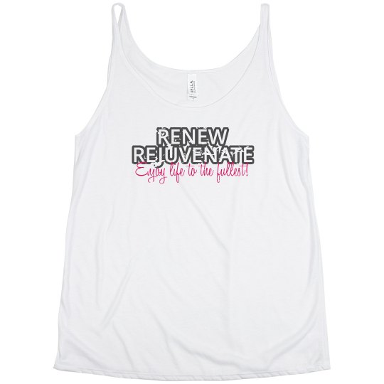 Guiding Principle Slouchy Tank - RENEW, REJUVENATE Guiding Principle Slouchy Tank - RENEW, REJUVENATE