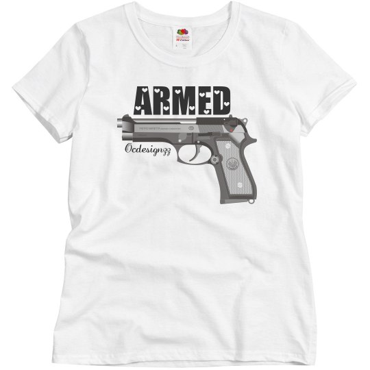Gun Armed Eagle American Pride Women's Tshirt Gun Armed Eagle American Pride Women's Tshirt