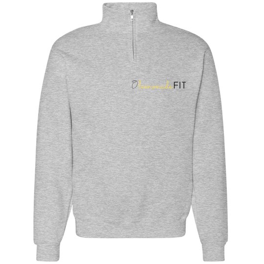 Half Zip Unisex Sweatshirt Black Logo Half Zip Unisex Sweatshirt Black Logo