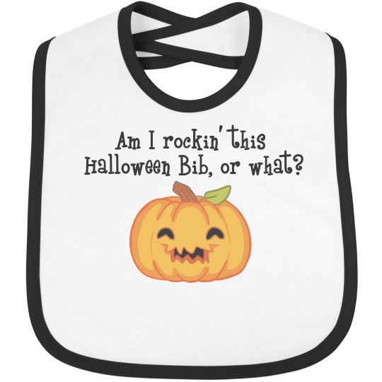 Halloween Bib blk edge