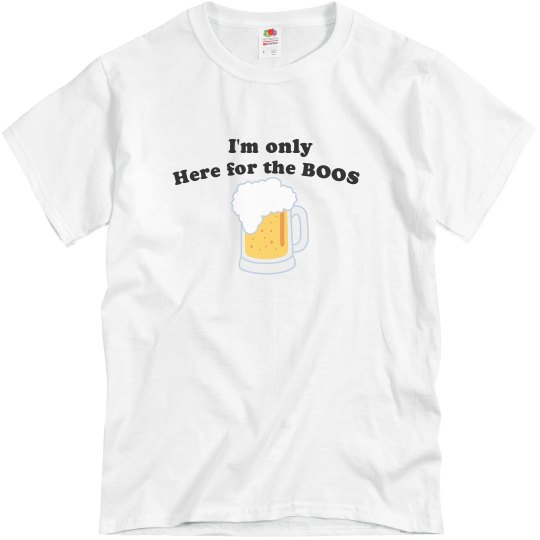 Halloween Here for Boos beer wht