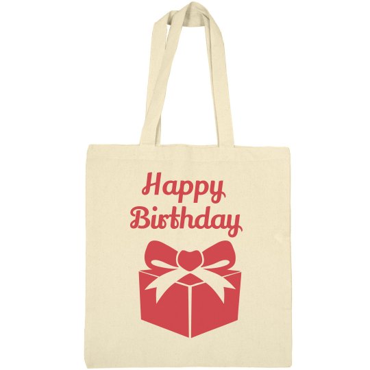 happy birthday gift tote