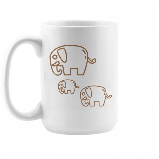 Happy elephant family Happy elephant family