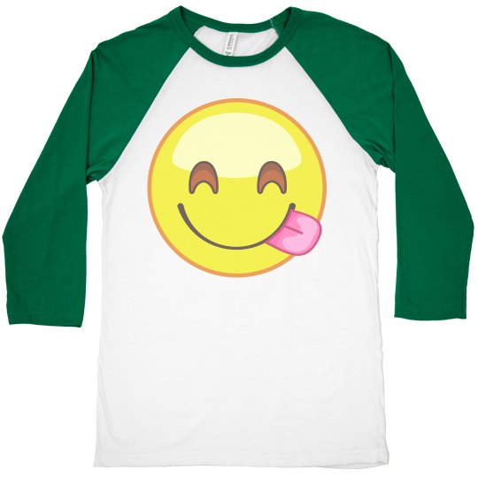 HAPPY FACE CROP SHIRT