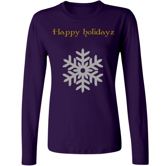 Happy holidayz purple top Happy holidayz purple top