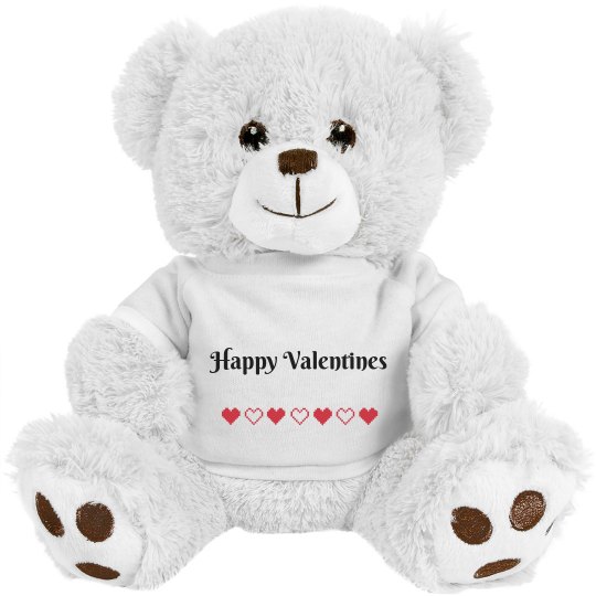 Happy valentines teddy bear