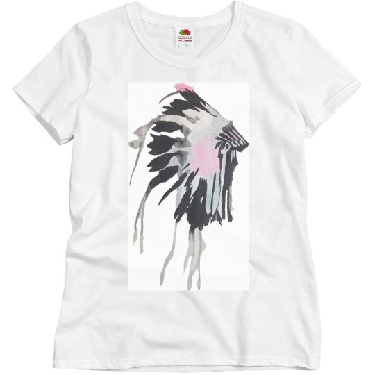 Head dress on gray Head dress on gray