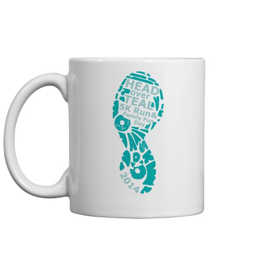 Head Over Teal Mug Head Over Teal Mug