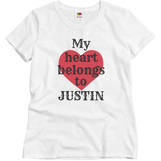 Heart belongs to Justin