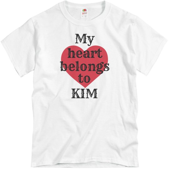 Heart belongs to kim