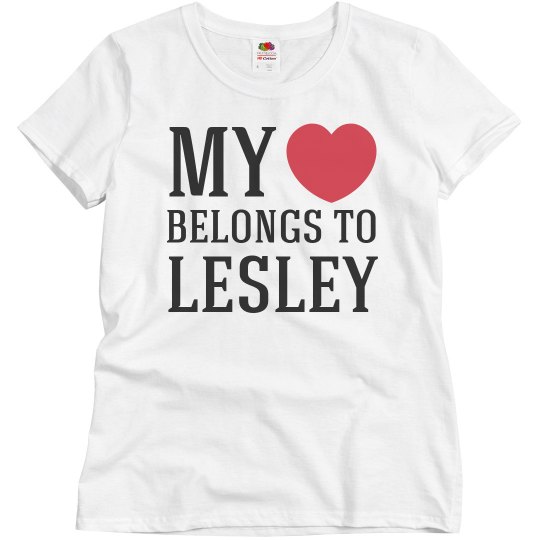 Heart belongs to Lesley