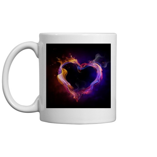 Heart Flame Coffee Cup Heart Flame Coffee Cup