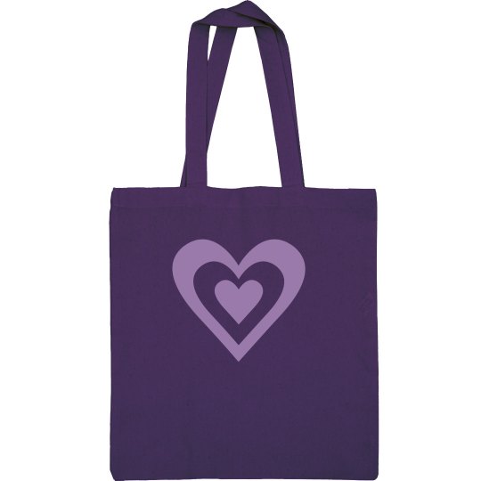 Heart music notes bag 
