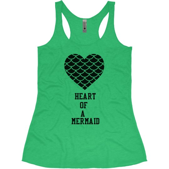 heart of mermaid tank top