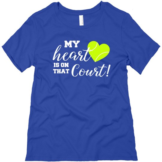 Heart on Court BLUE Heart on Court BLUE
