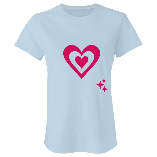 Heart star top for ladies