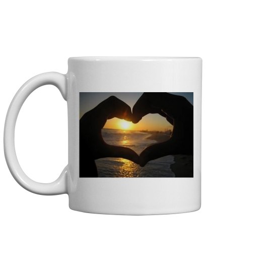 Heart Sunset Coffee Cup