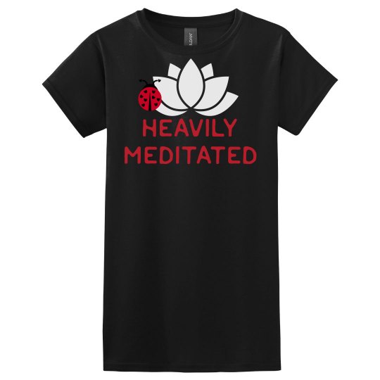 Heavily meditated black tee