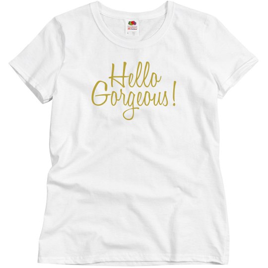 Hello Gorgeous Gold Font