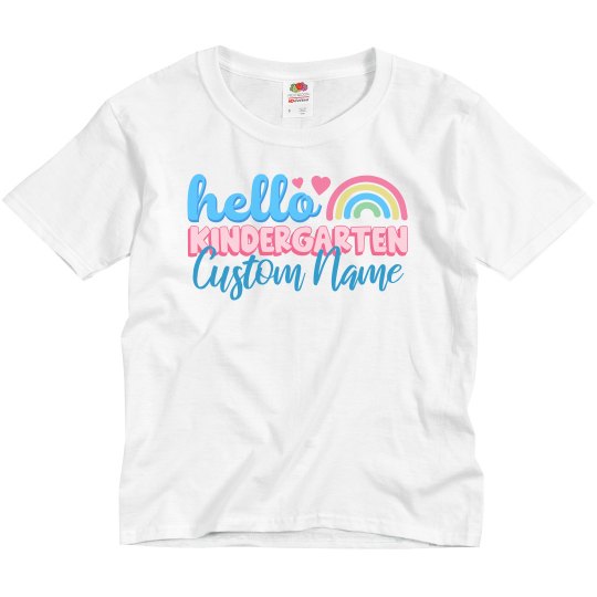 Hello Kindergarten Custom Back to School