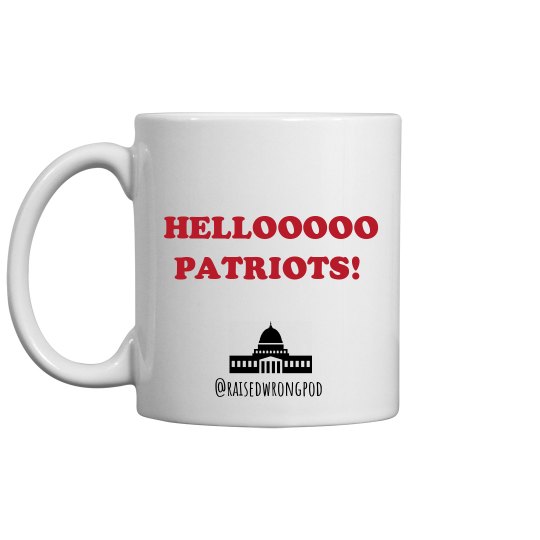 Hello Patriots mug