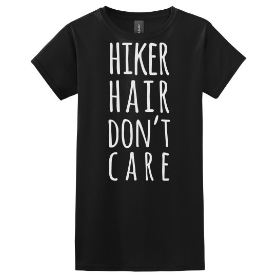 Hiking Hair Don't Care Trendy Camping Shirt Hiking Hair Don't Care Trendy Camping Shirt