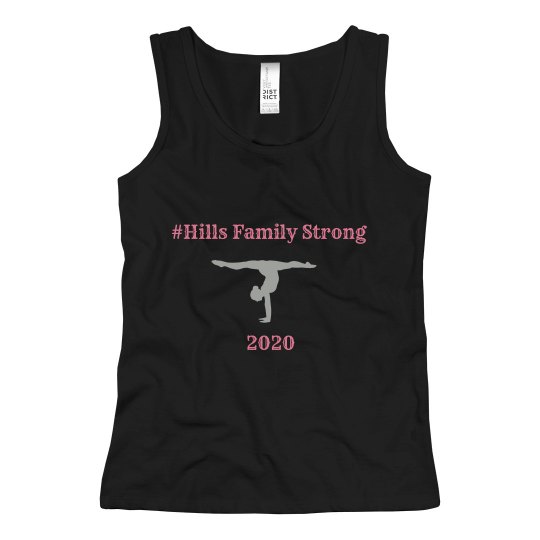 hills family strong youth tank black