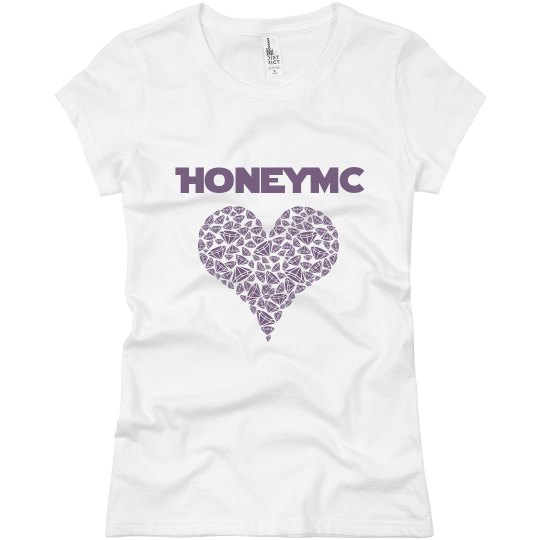 Honeymc diamond heart tshirt