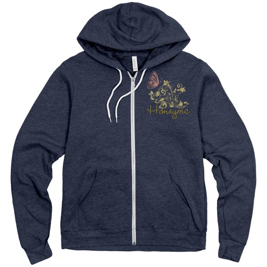 honeymc pink butterfly flower jacket