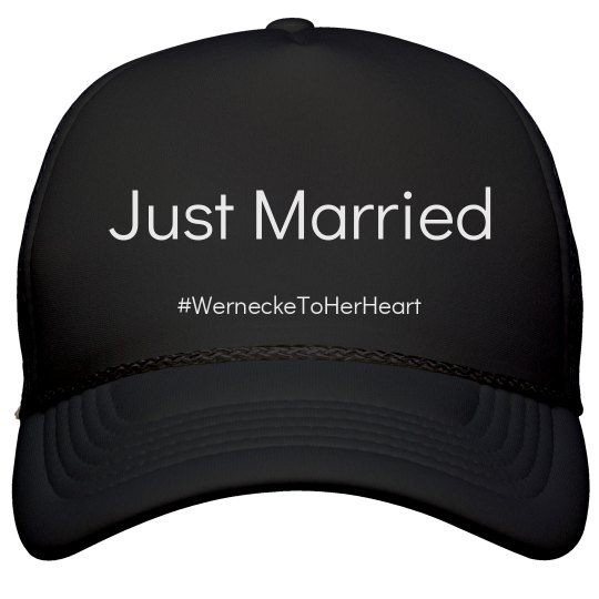 Honeymoon Hat with Wedding Hashtag
