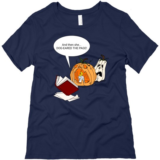 Horror Pumpkin Reading Book Tee 2 Horror Pumpkin Reading Book Tee 2