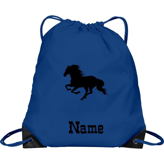 Horse drawstring bag