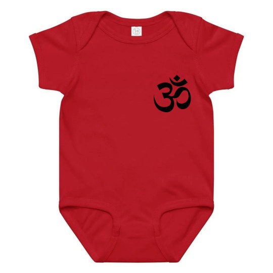 Hot pink onesie - om logo