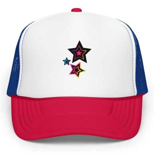 Hot pink star hat