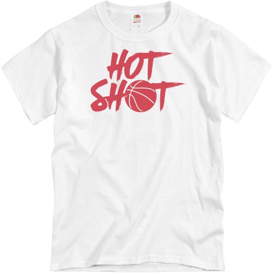 hot shot basketball tee