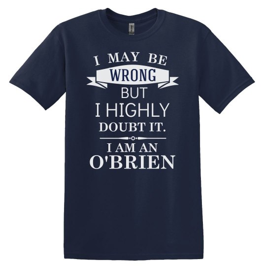 I am a O'brien