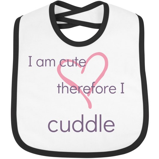 I am cute bib