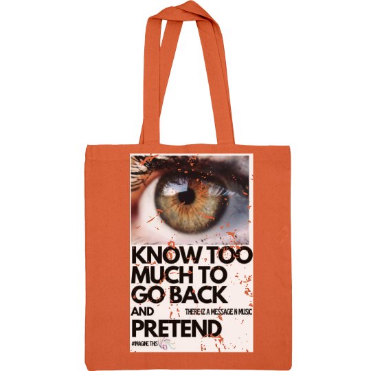I AM Woman - Bag Lady Orange Tote 