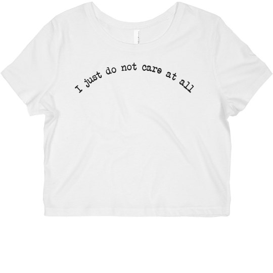 I don't care at all crop I don't care at all crop