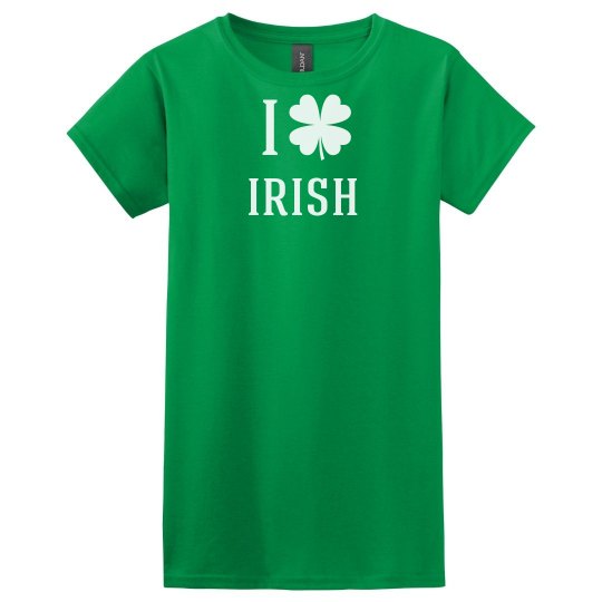 I Heart Irish Maternity Tshirt I Heart Irish Maternity Tshirt