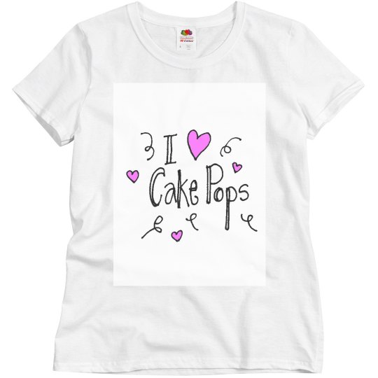 i love cake pops tee i love cake pops tee