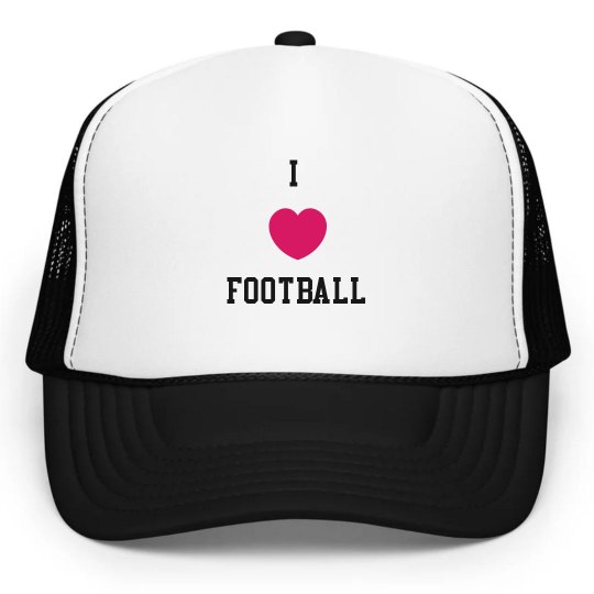 I Love Football Hat