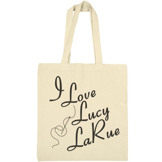 "I Love Lucy LaRue" Logo Tote Bag