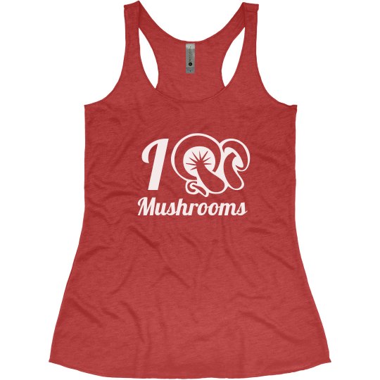 I Love Mushrooms Tank Top