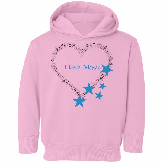 i love music hoodie