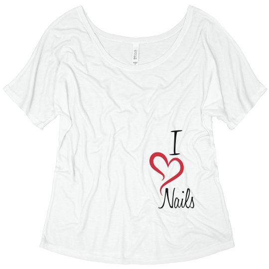 I Love Nails White Tee I Love Nails White Tee