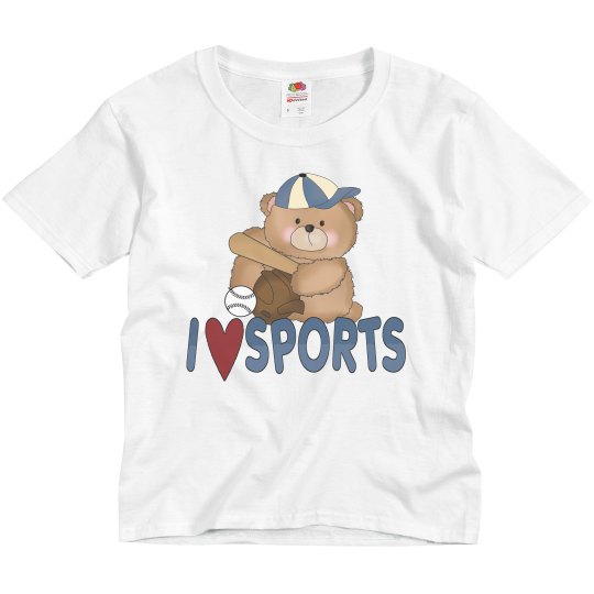 I Love Sports Teddy Bear